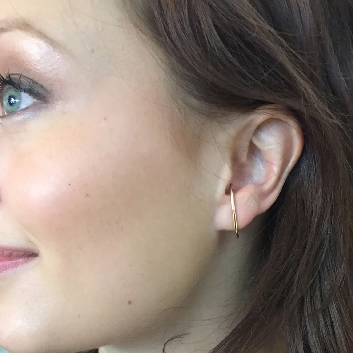 Suspension Hoops-Rose Gold