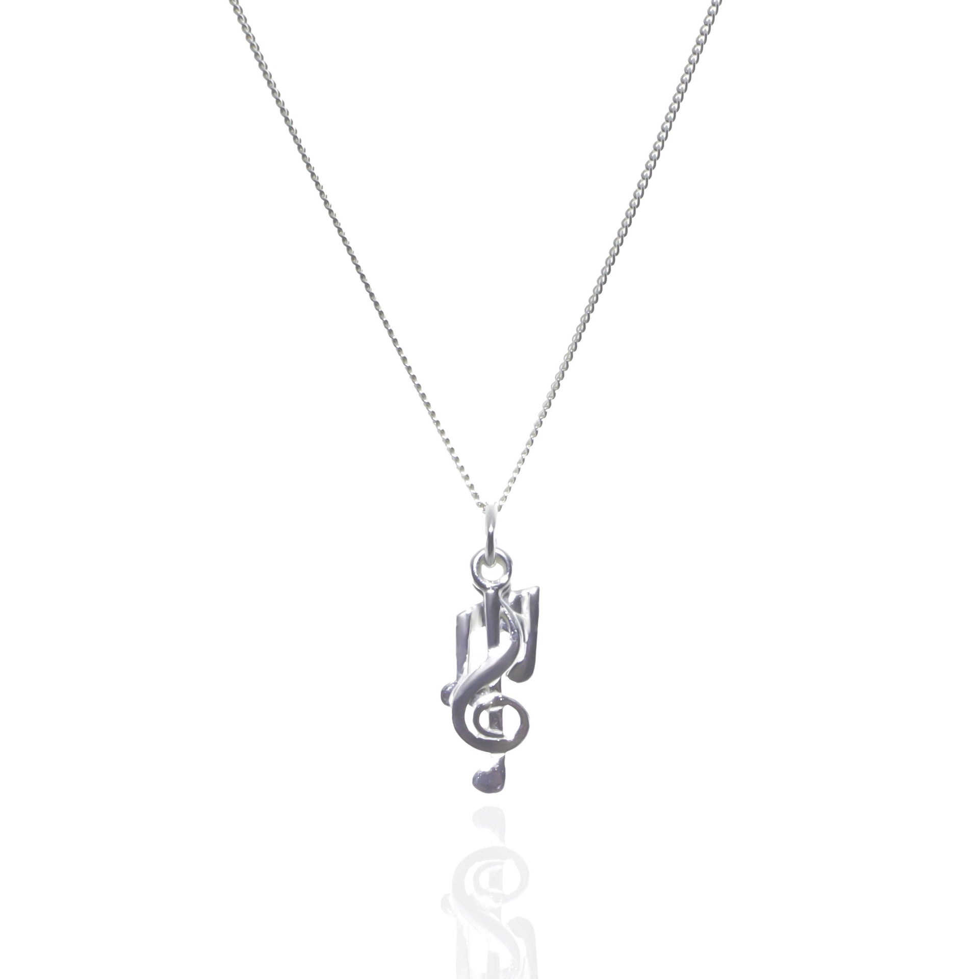 Peridot & Music Notes Necklace