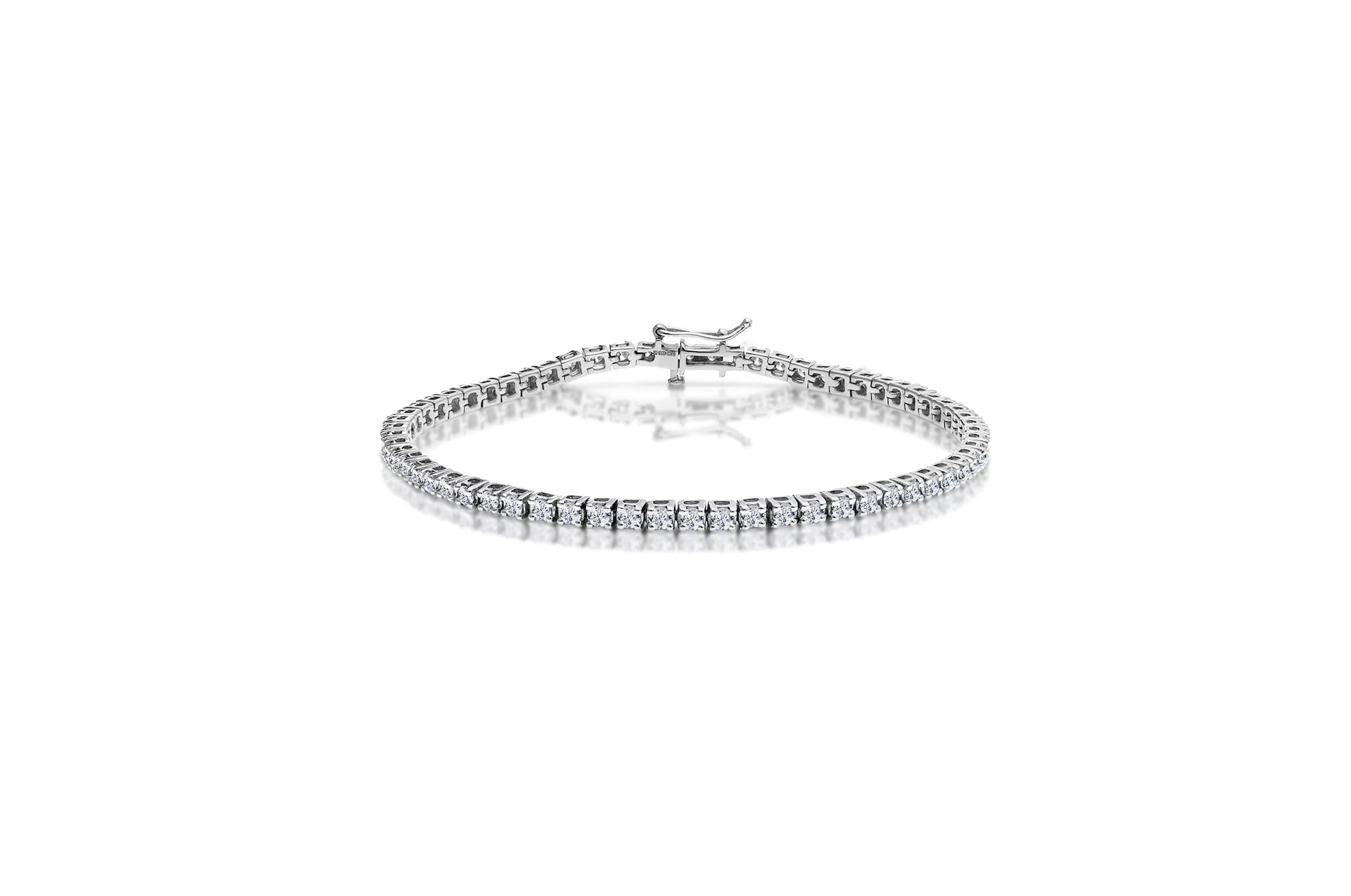 Sterling Silver Tennis Bracelet - Silver - Silver