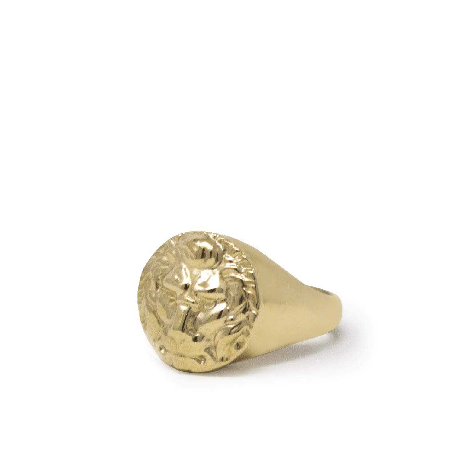 The Lion Gold-Plated Signet Ring