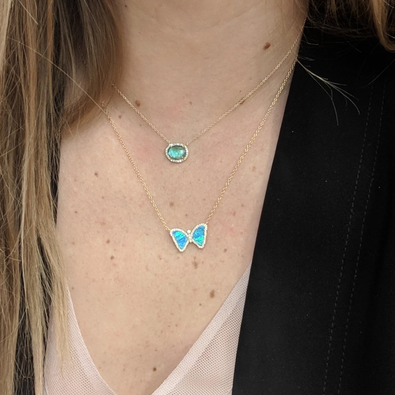 Mini Opal Butterfly Blue