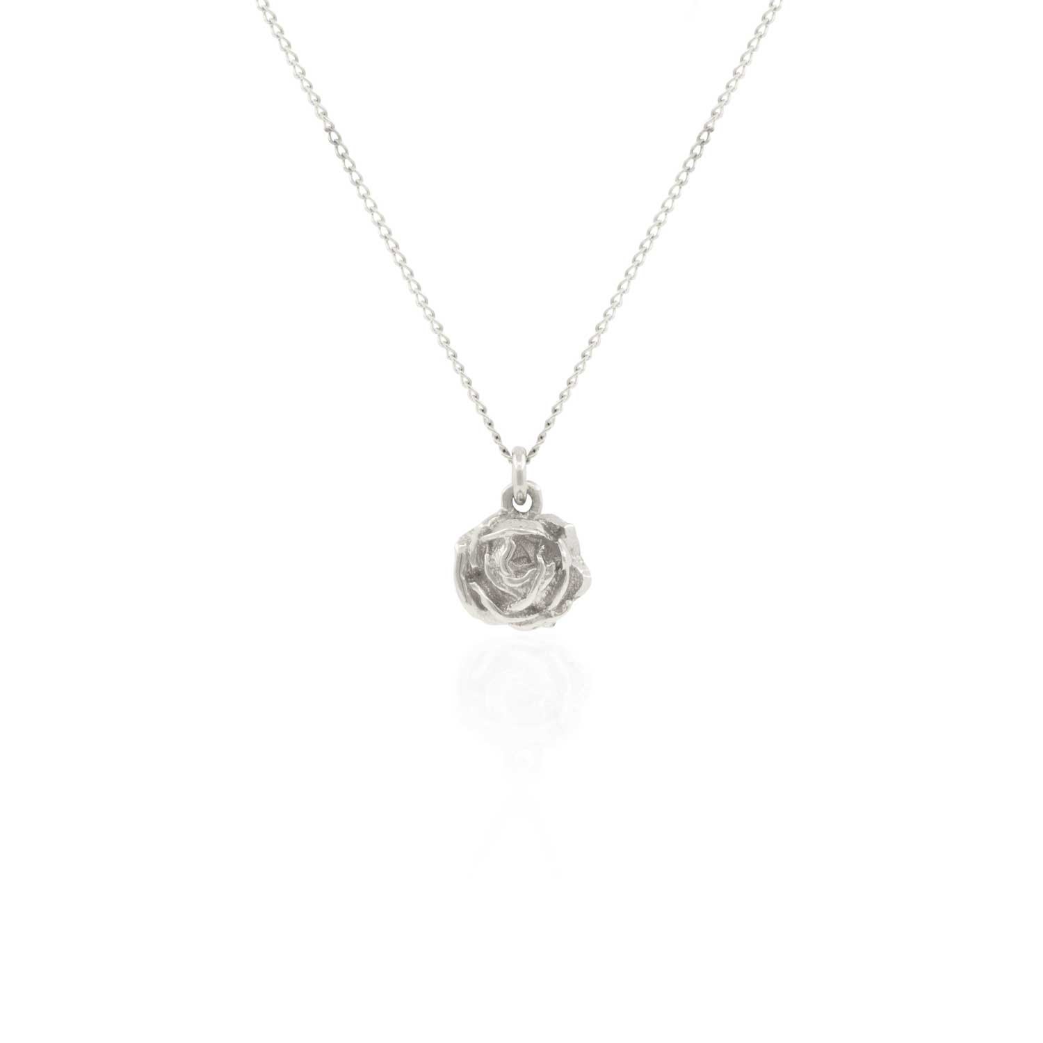 Rose Necklace – Silver