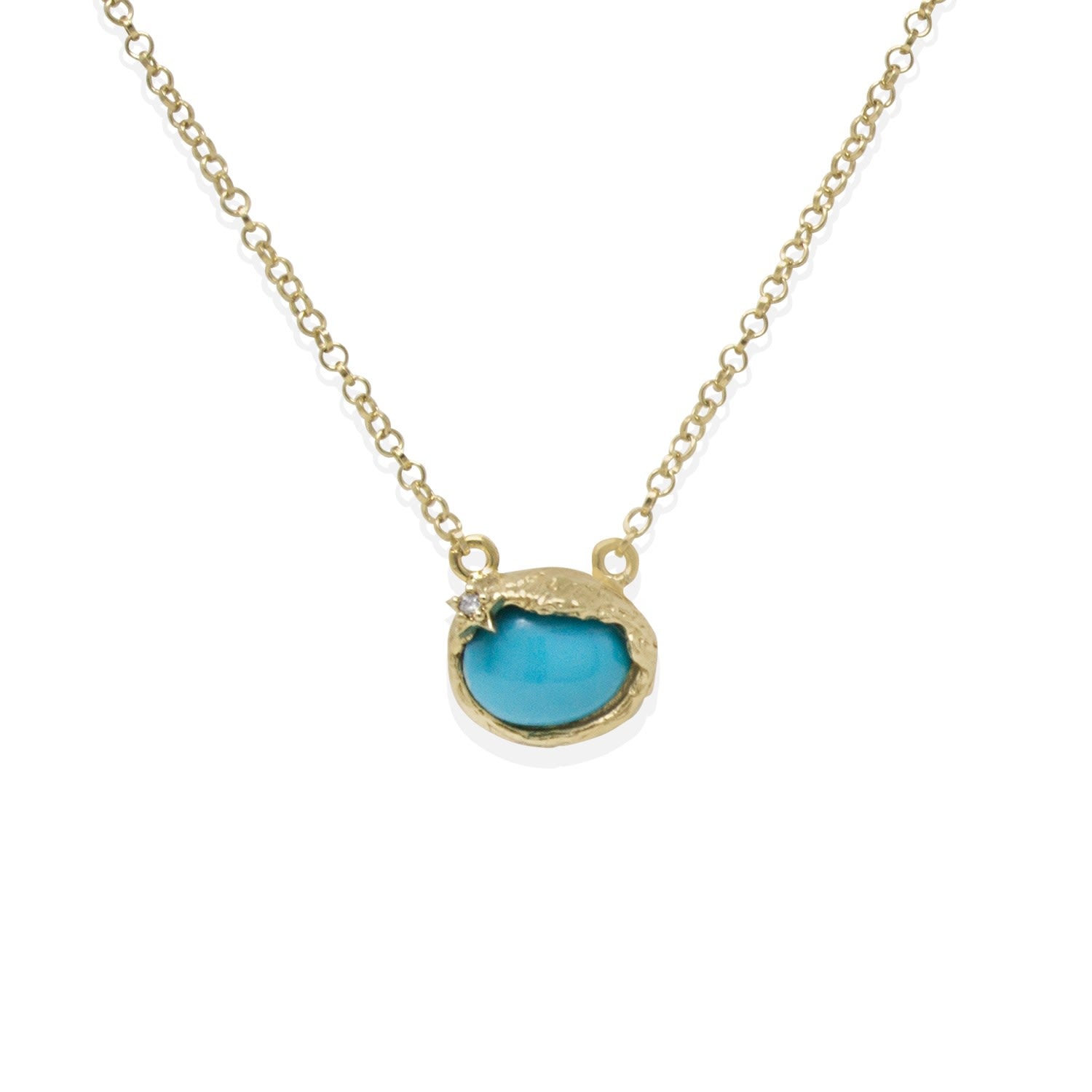 Ad Astra Gold-Plated Turquoise Necklace