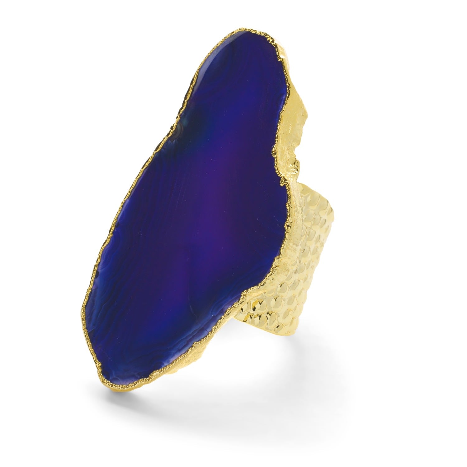 Ultra Mega Indigo Gemstone Gold Statement Ring