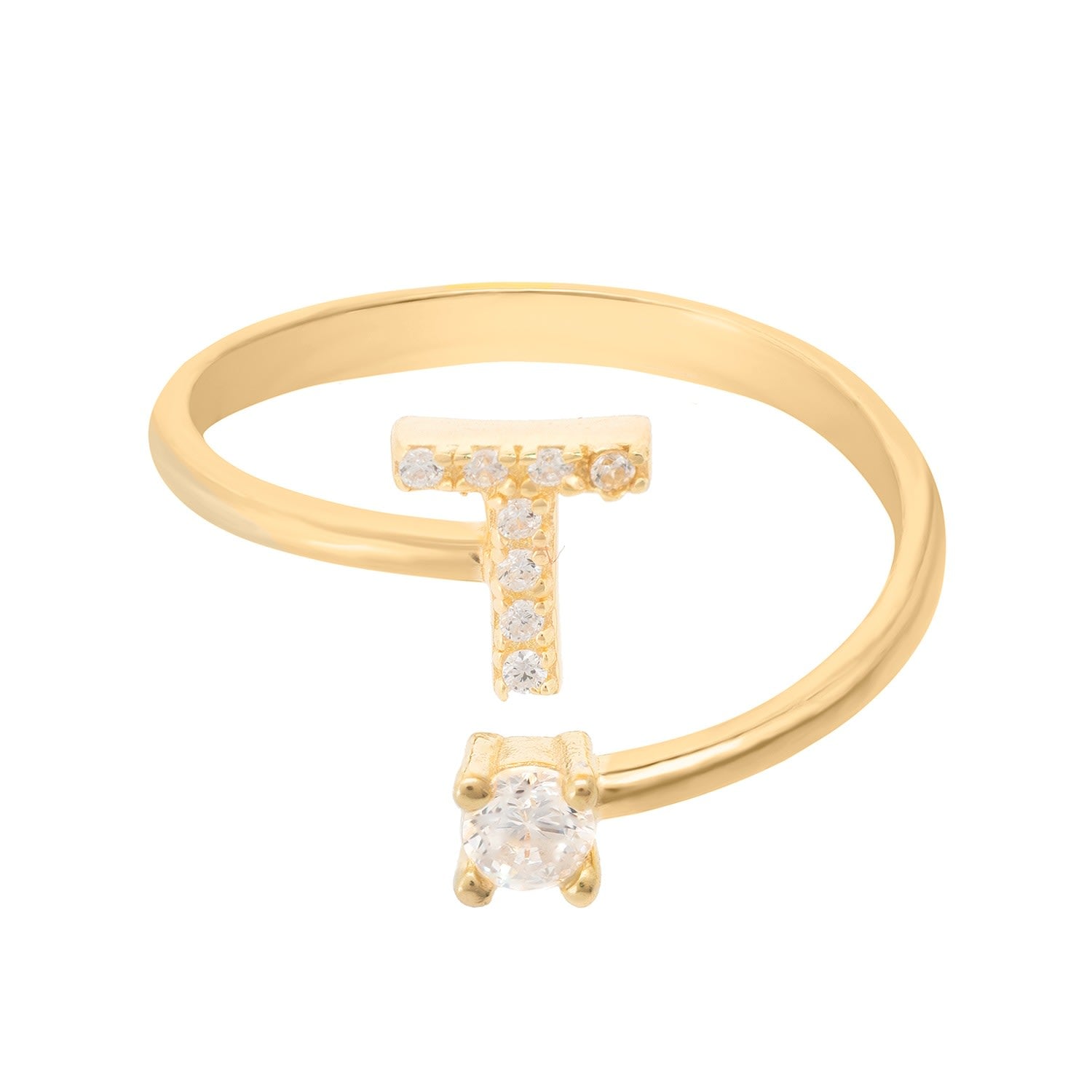 Initial Ring Gold T