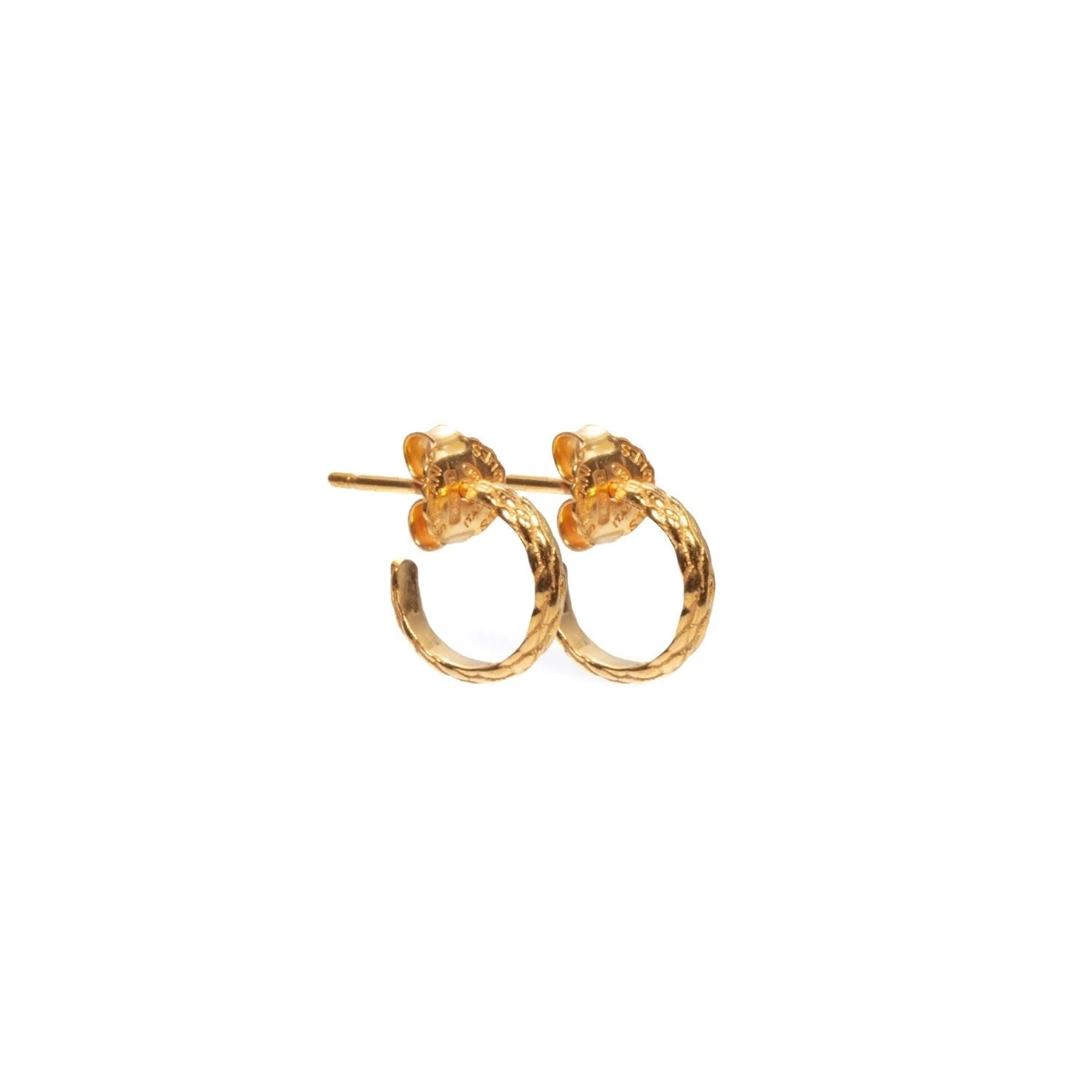 Medusa Gold Creole Earrings