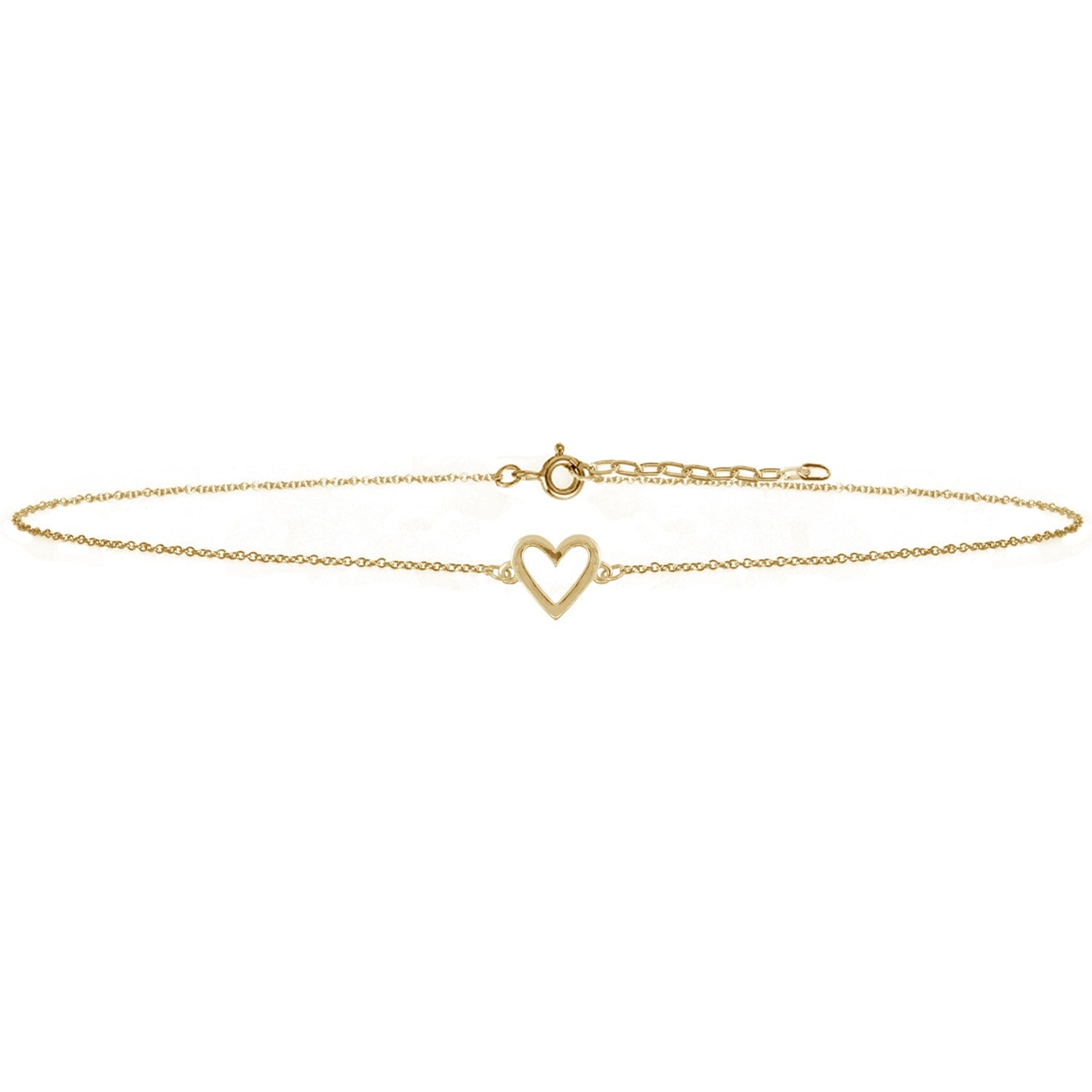 Heart Choker Necklace - Gold
