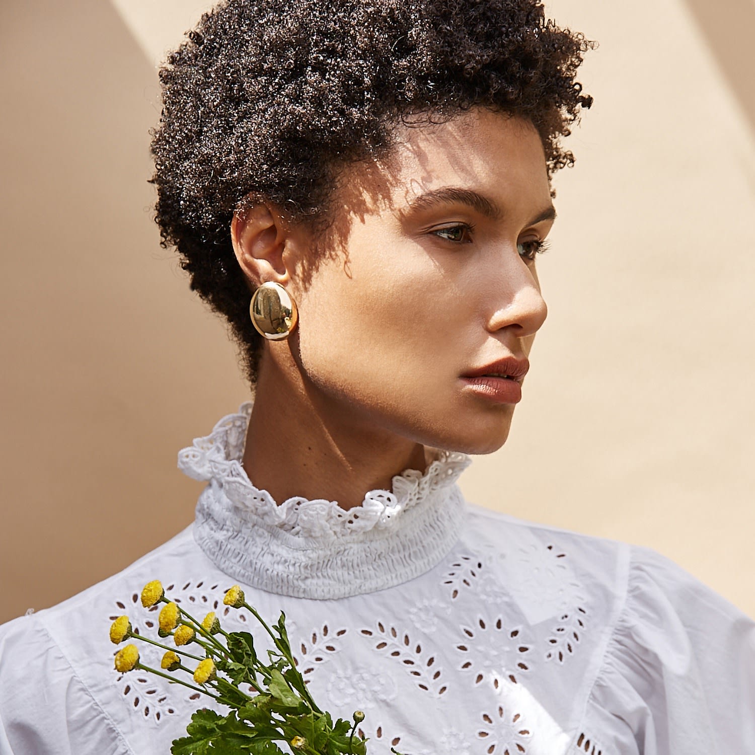 Galina Studs Large Gold