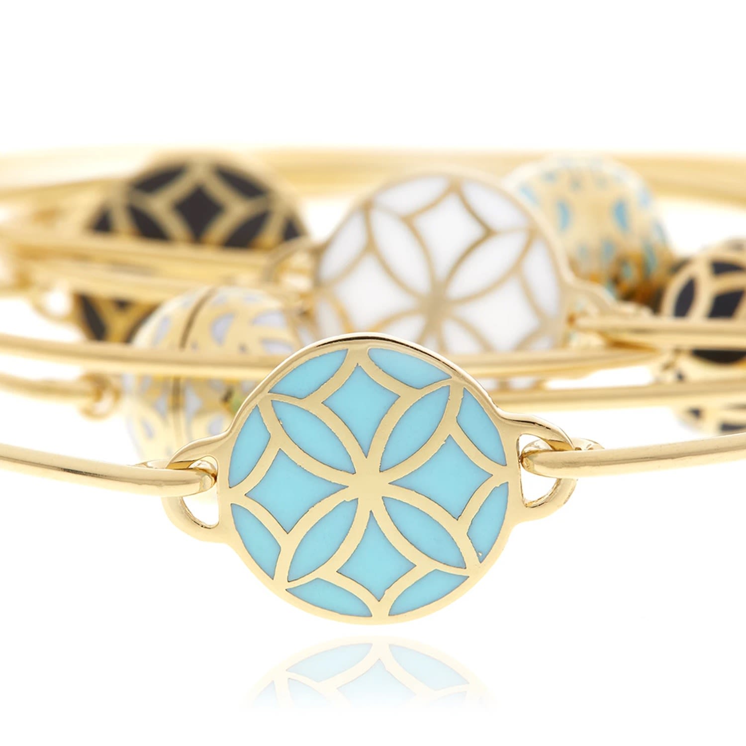 Signature Day Of The Week Limited Edition Bracelet Turquoise Flower Resin Button